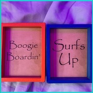 Cute two sided beachy home decor